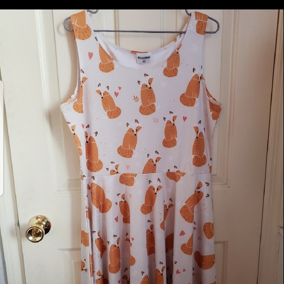 CowCow Fox Dress XL (tag says 2X) - Picture 4 of 4
